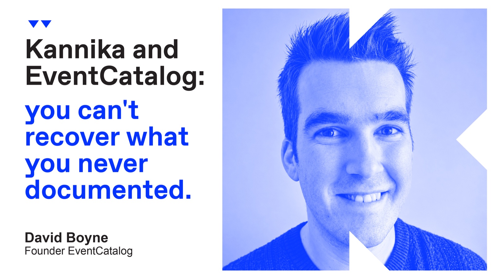 David Boyne, founder of EventCatalog: you can't recover what you never documented